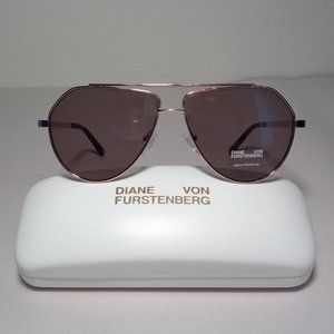 Diane von Furstenberg ARIA Gold New Sunglasses